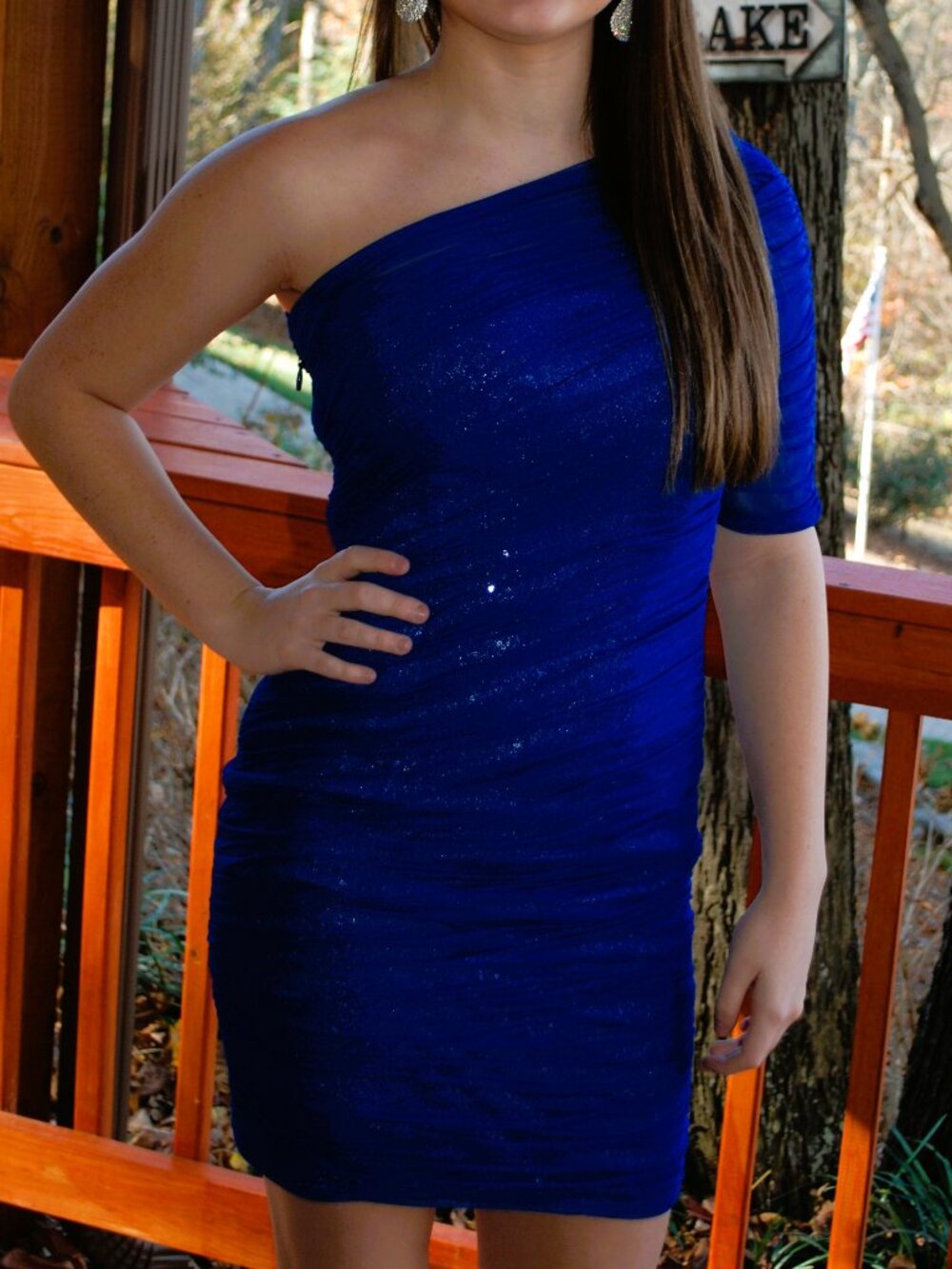 BCBG Maxazria royal blue cocktail dress size 2 Pageant dress Homecoming Dress